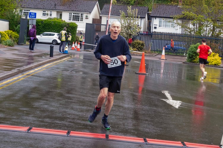 Paul Dowling of Newent Runners was first in the men over 60 category.