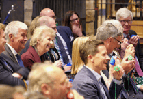 Dame Jane Glover applauds young musicians at Hereford Cathedral concert