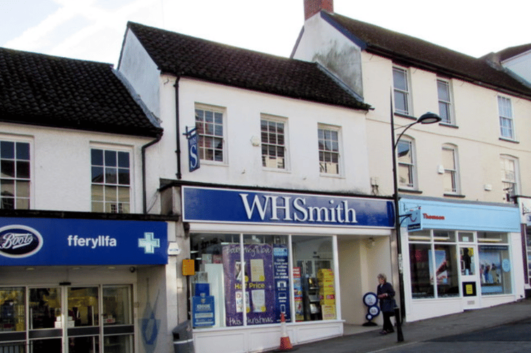 The former WH Smith store in Chepstow