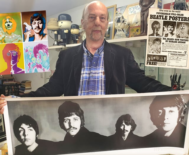 Rare Beatles posters from 1968 acquired by Ross shop