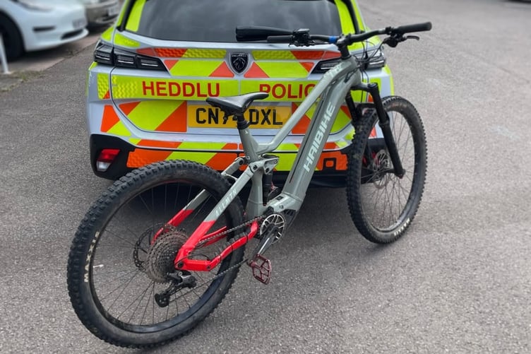 Gwent Police bike stolen