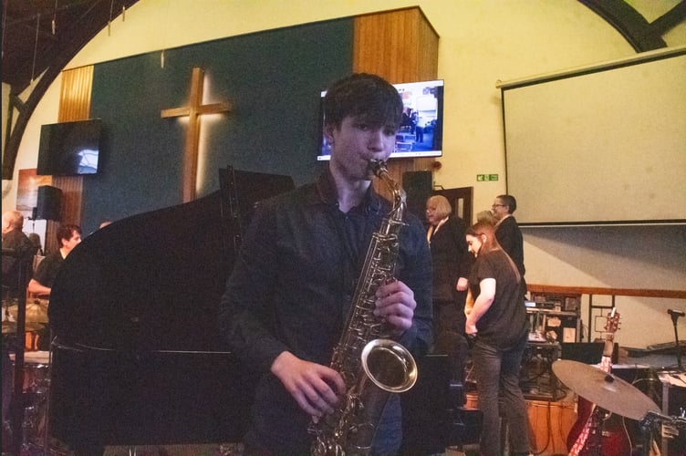 Bursary winner saxophonist Julian Ray.