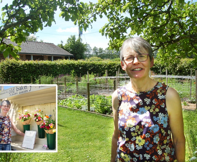 Lucy's dream blooms at her Old Bakery Flower Garden
