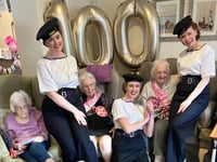 Triple centenarian celebration in Longhope