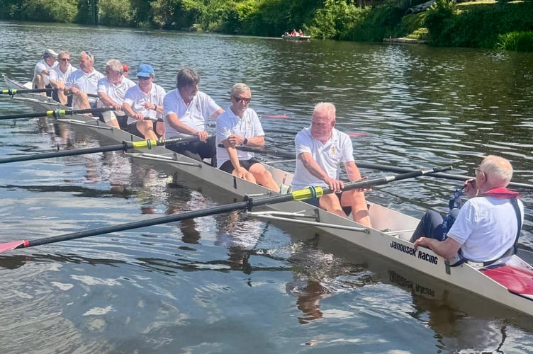 The Monmouth School 8 of 1976 enjoyed a 50th anniversary row
