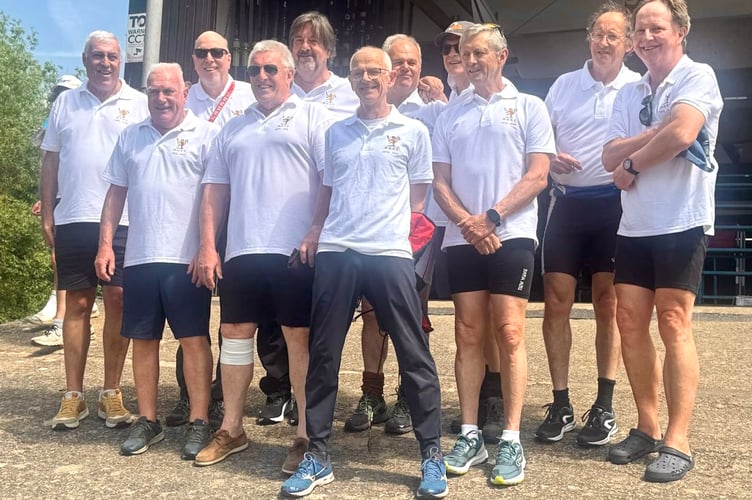 The Monmouth School 1976 8 took to the water for a 50th anniversary row