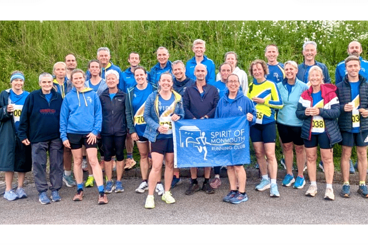 Spirit of Monmouth's runners were out in force at Parc Penallta