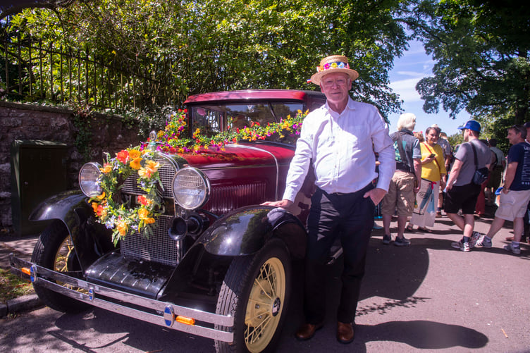 Stuart Reid led the parade in his 1930 Ford A