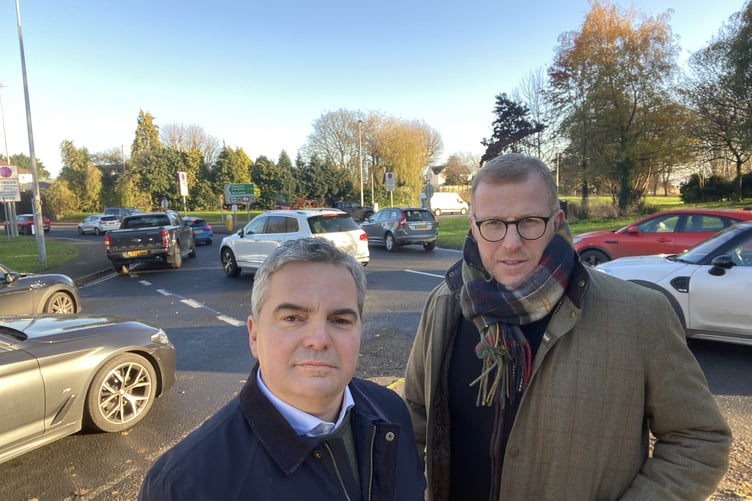 Cllr Christopher Edwards (St Kingsmark ward) and Cllr Paul Pavia (Mount Pleasant ward)
