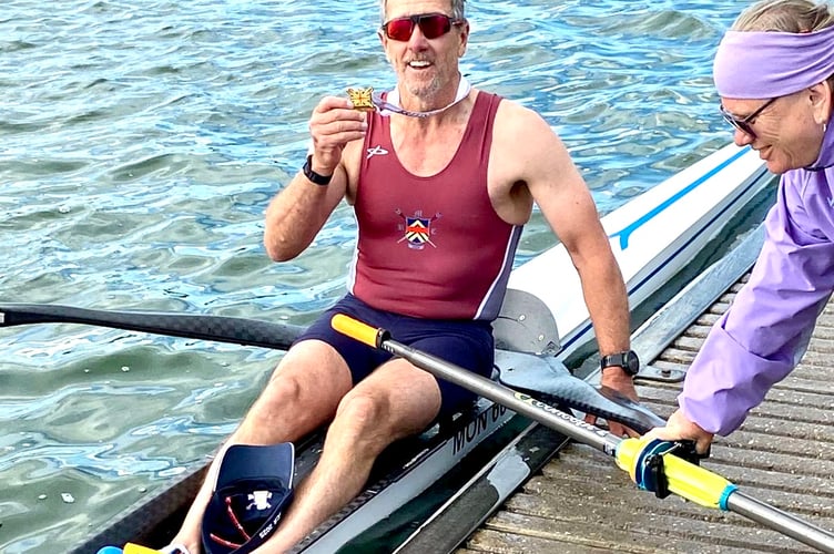 Mark Woods won three golds and five medals in all