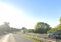 Broken down vehicle causes M48 westbound traffic disruption