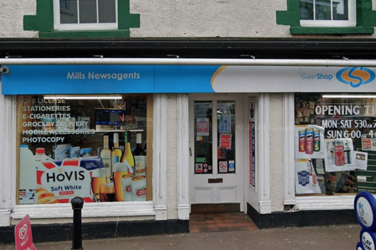 Mills Newsagents in Newland Street, Coleford