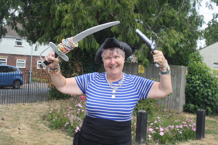 Lydney town councillor Michelle Jones welocomed visitors to the park.
