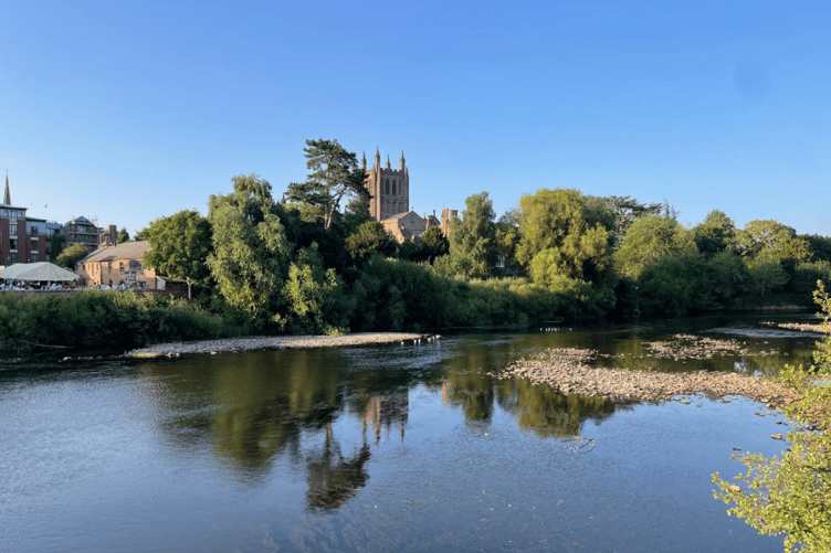 Parts of the River Wye have been left with significantly reduced water levels as drought conditions continue across the region.
