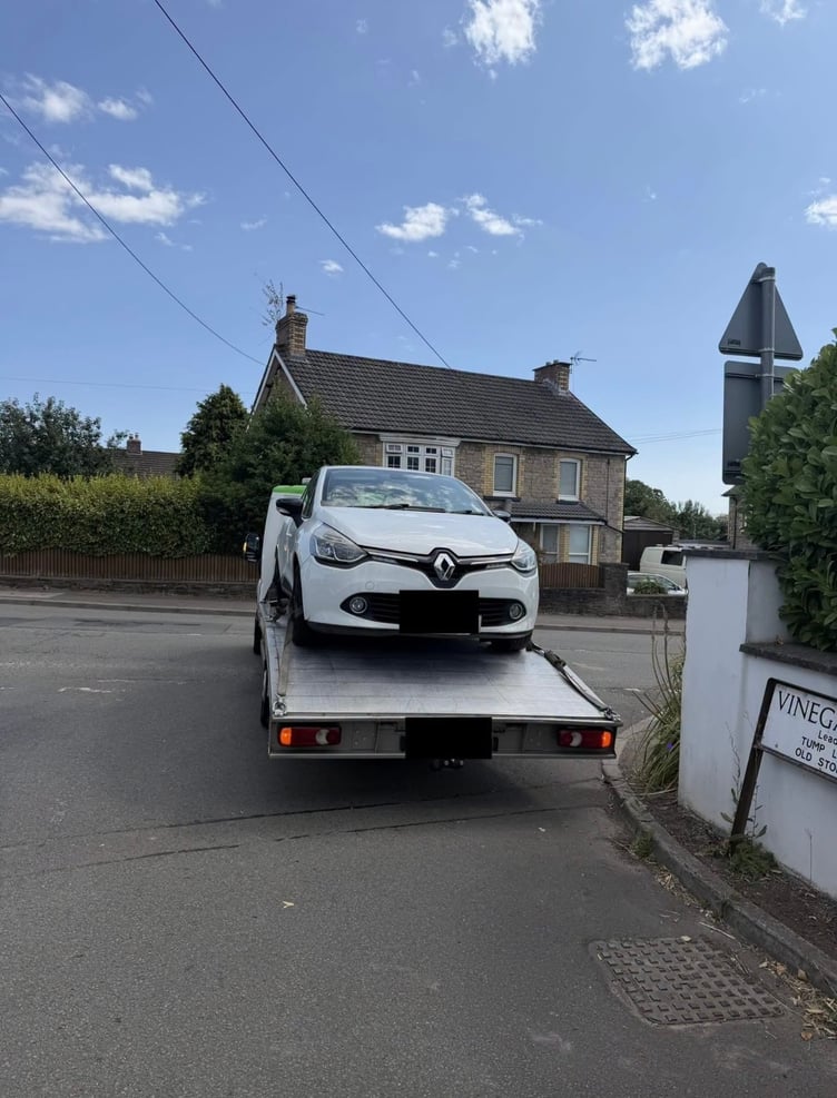 Gwent Police recover vehicle in Undy