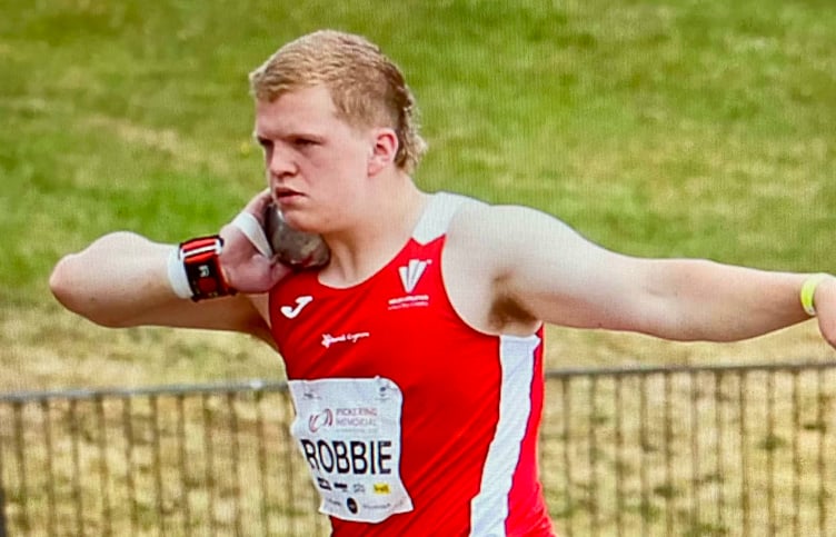 Lachlan Robbie is following his grandfather to athletics success