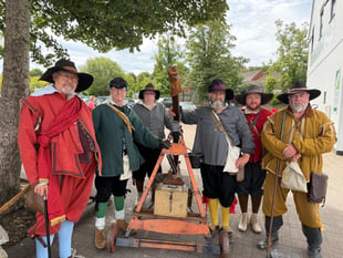 Coleford booms as crowds enjoy battle reenactment