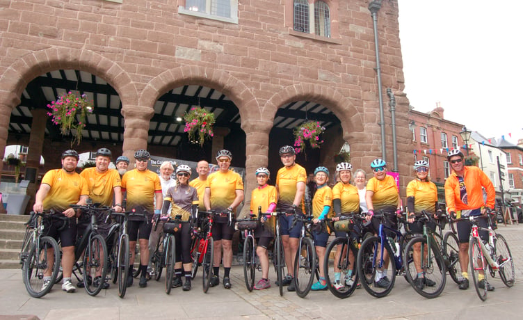 Cancer Club took part in a 30-mile cycle ride around Ross