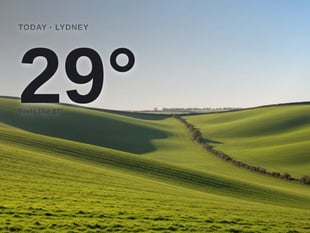 Lydney weather: sunny, 29°C high on Tuesday