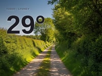 Lydney: sunny day, high of 29°C